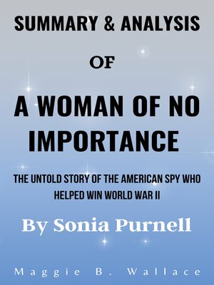 cover image of SUMMARY  OF  a WOMAN OF NO IMPORTANCE